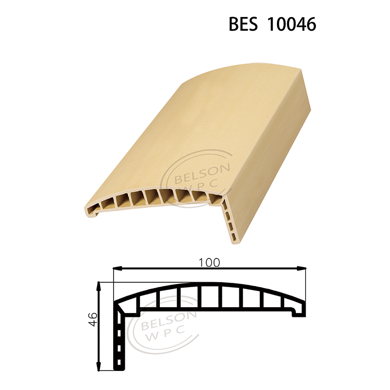 保尔森 BES-10046 长度定制10cm宽度圆形WPC楣梁
