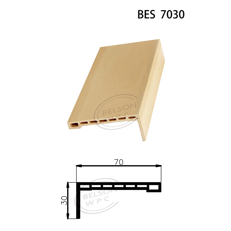 保尔森 BES-7030 长度定制 7cm 宽度直形 WPC 门楣薄脚适用于特殊门框