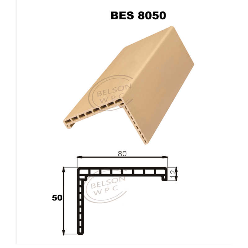 保尔森BES-8050长度定制8cm宽度直形木塑楣梁外框