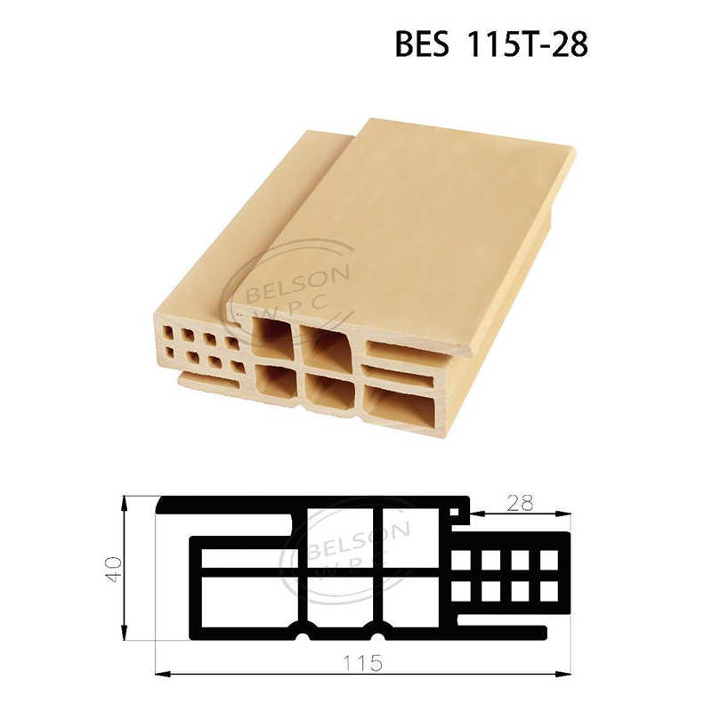 保尔森 BES115T-28 两方形木塑浴室门