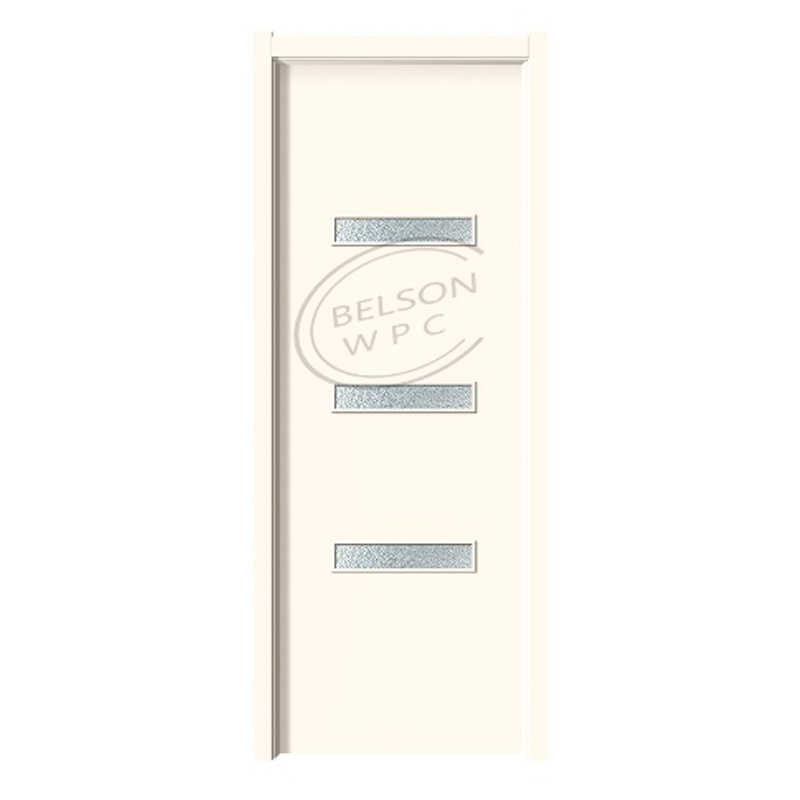 保尔森 BES-067B 带3块横向玻璃木塑浴室门