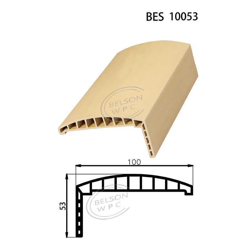 保尔森 BES-10053 长度定制 10 厘米宽圆形木塑门楣
